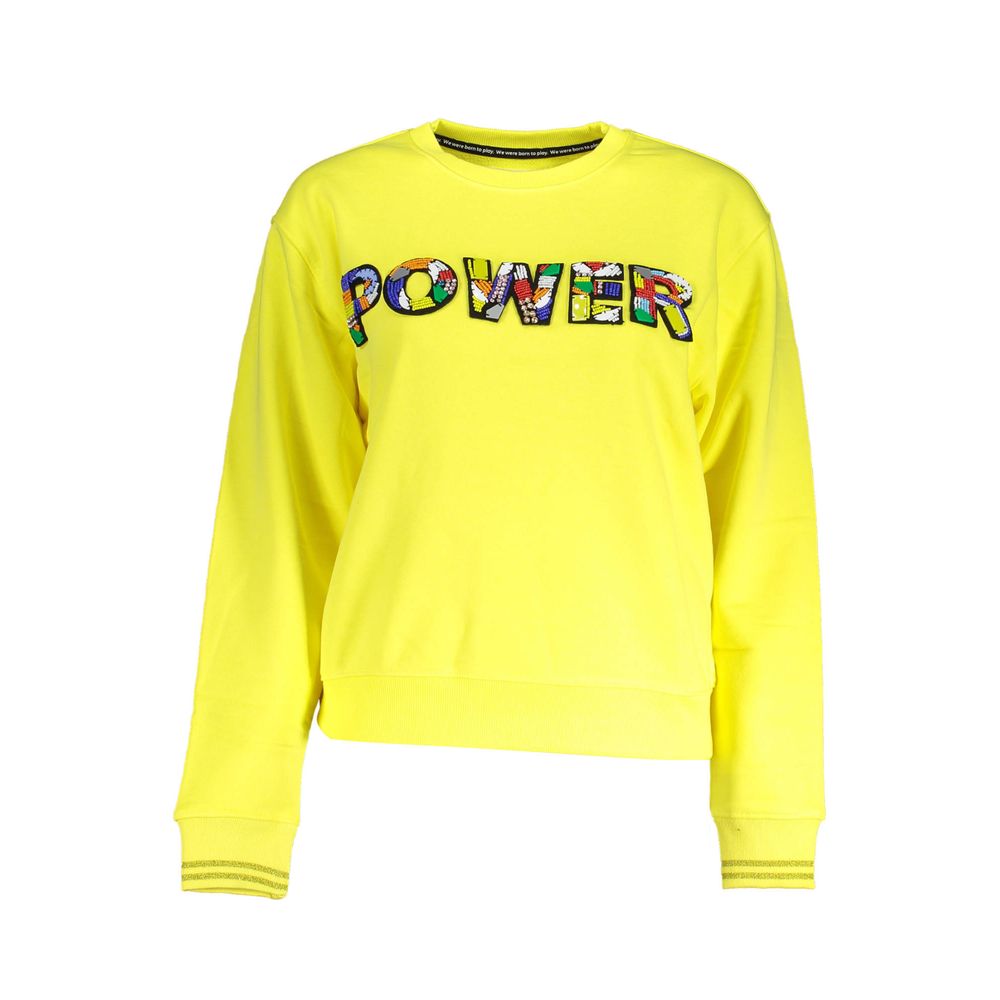 Desigual Gelber Baumwollpullover für Frauen