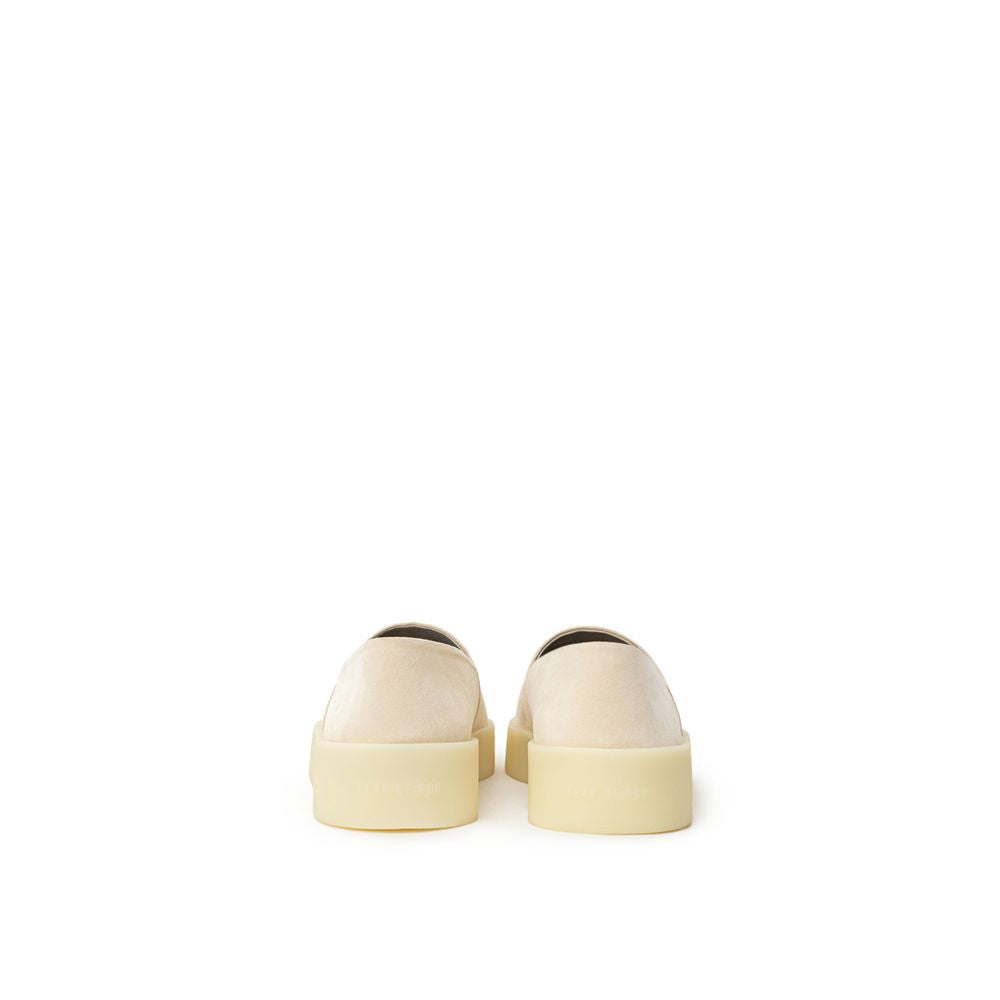 Fear Of God Beige Leder Slipper