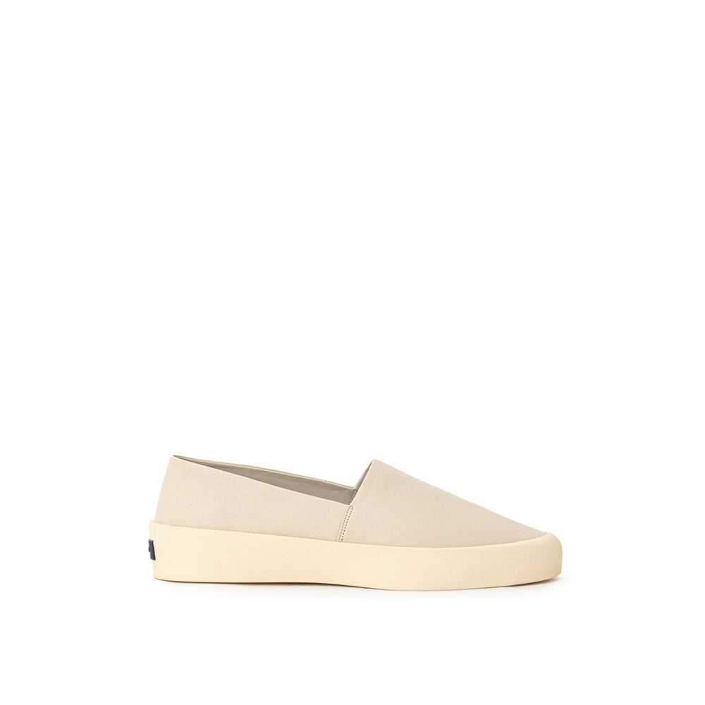 Fear Of God Beige Leder Slipper
