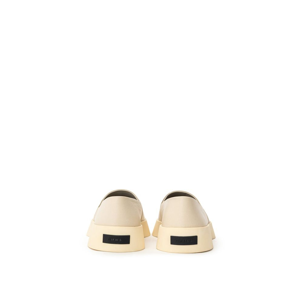 Fear Of God Beige Leder Slipper