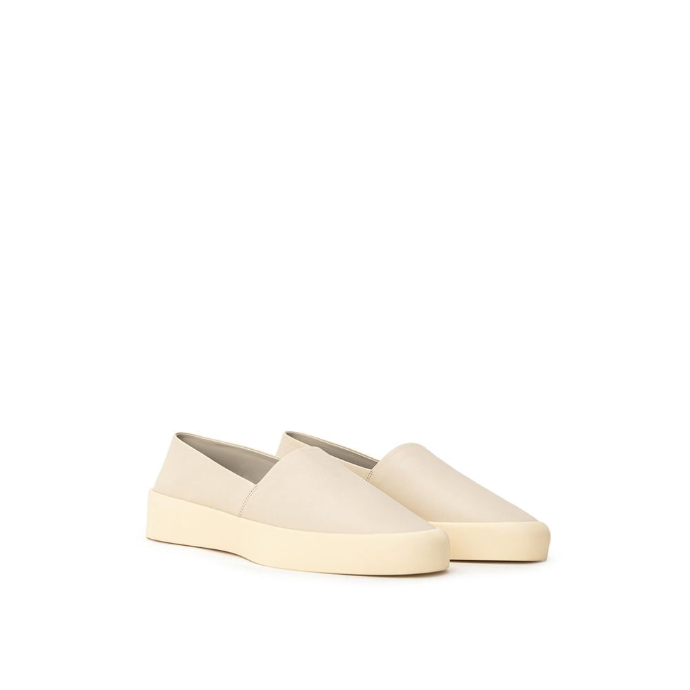 Fear Of God Beige Leder Slipper