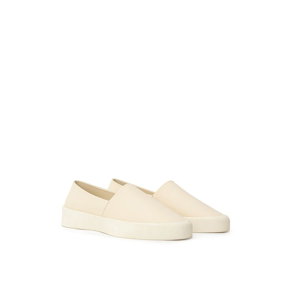 Fear Of God Beige Leder Slipper