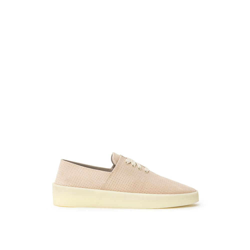 Fear Of God Beige Leder-Sneaker mit niedrigem Schaft