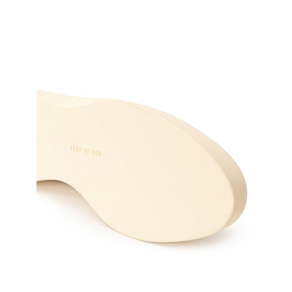 Fear Of God Beige Leder Slipper