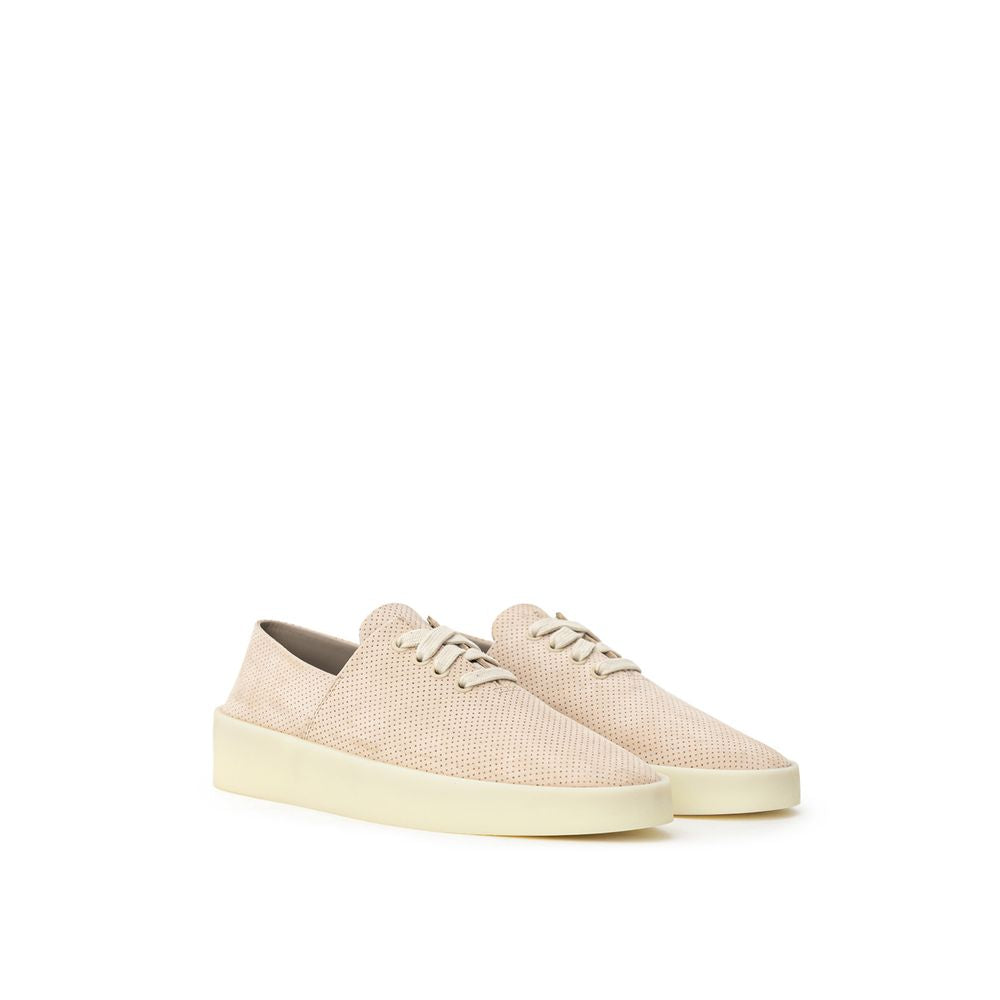Fear Of God Beige Leder-Sneaker mit niedrigem Schaft