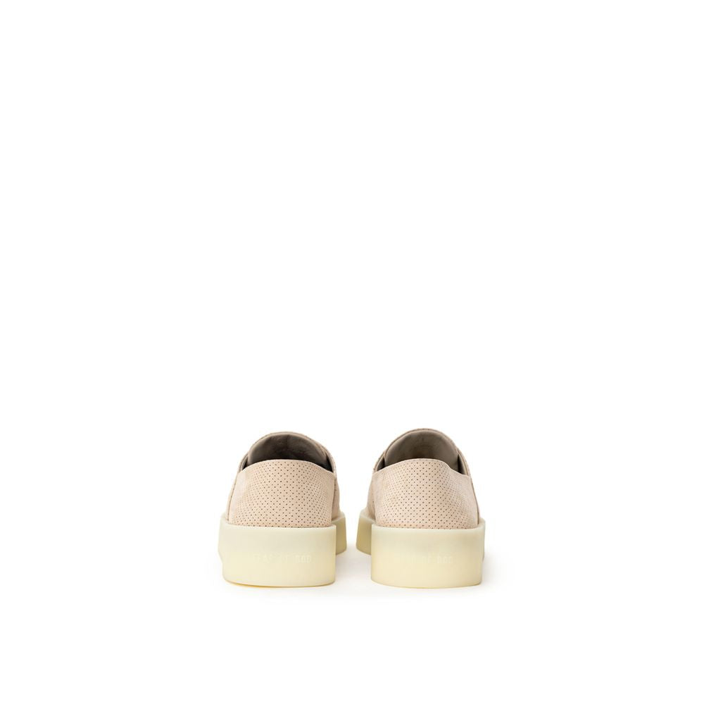 Fear Of God Beige Leder-Sneaker mit niedrigem Schaft