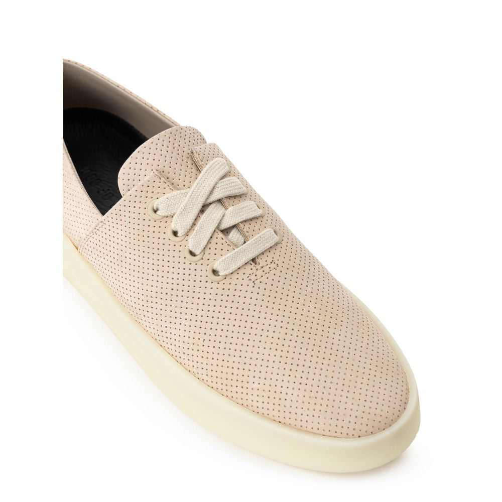 Fear Of God Beige Leder-Sneaker mit niedrigem Schaft