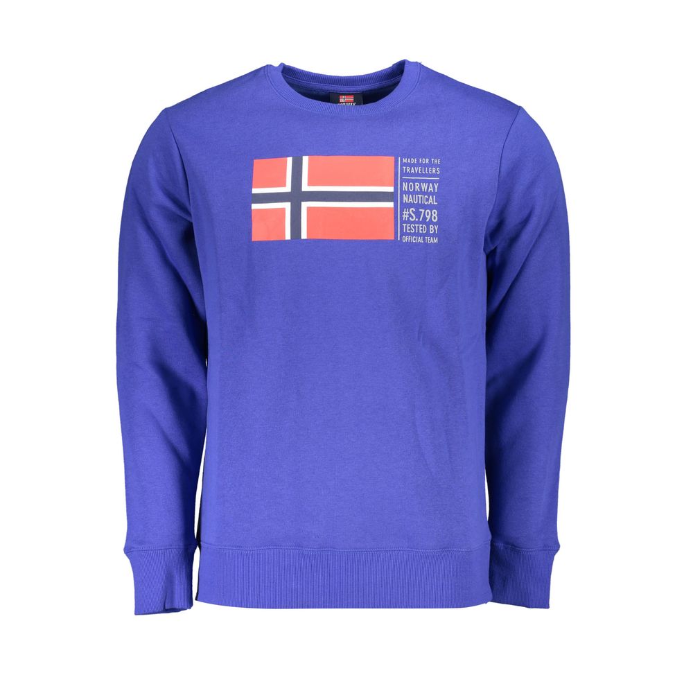 Norway 1963 Blauer Baumwollpullover für Männer