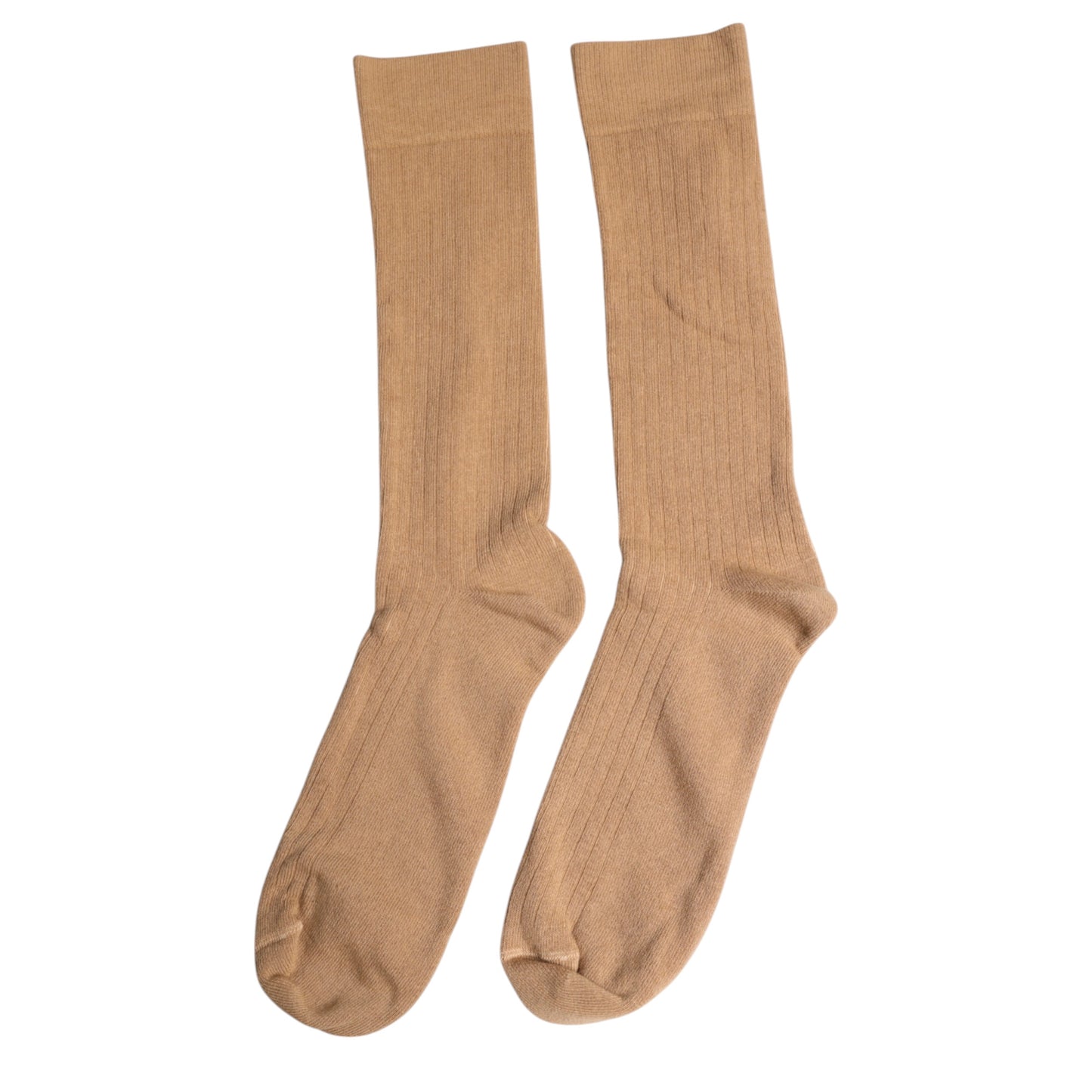 Dolce & Gabbana Brown Solid Cotton Mid Calf Herren Socken