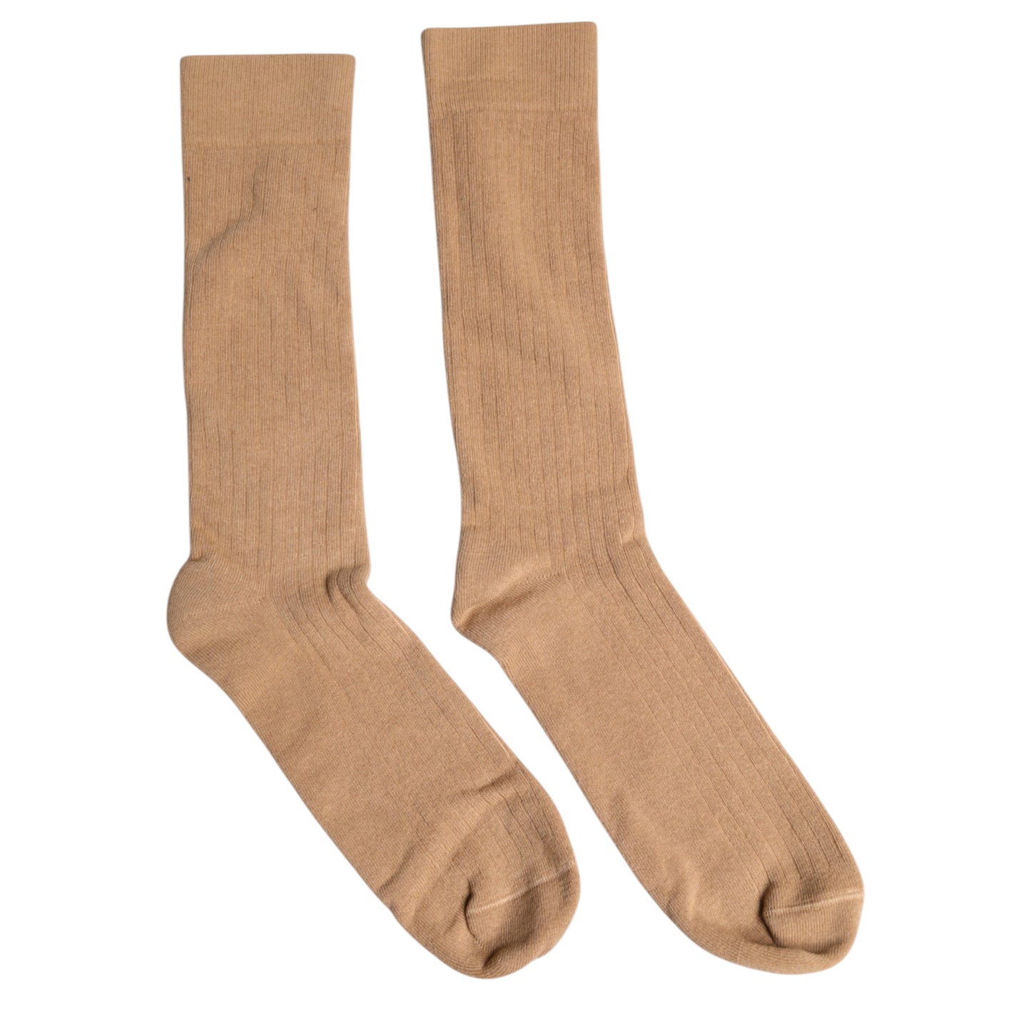 Dolce & Gabbana Brown Solid Cotton Mid Calf Herren Socken