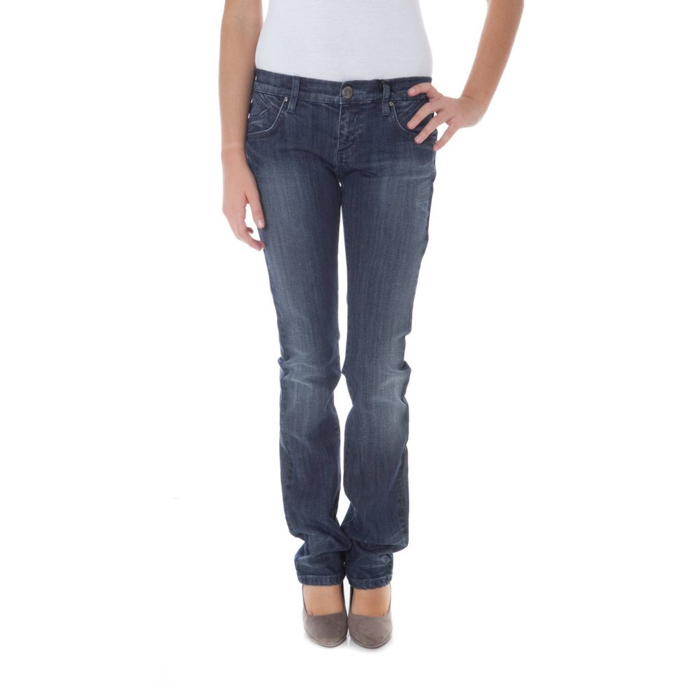Phard Blaue Baumwolle Damenjeans