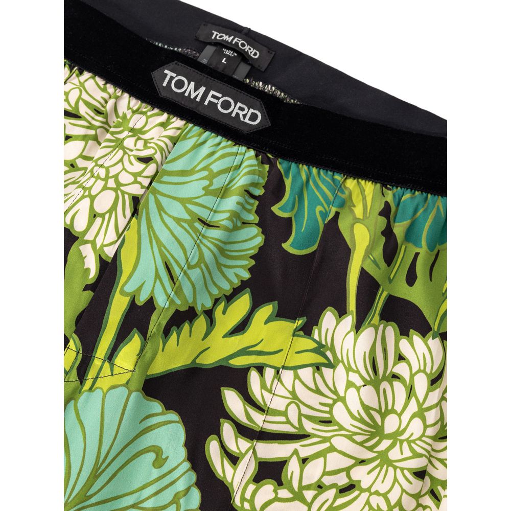 Tom Ford Bunte Seidenhose für den Schlaf
