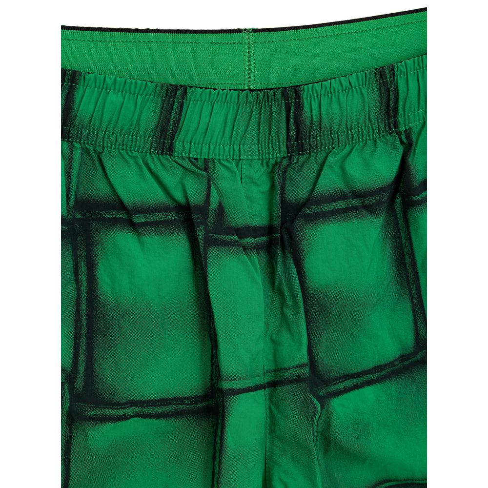 Bottega Veneta Grüne Badeshorts aus Polyamid