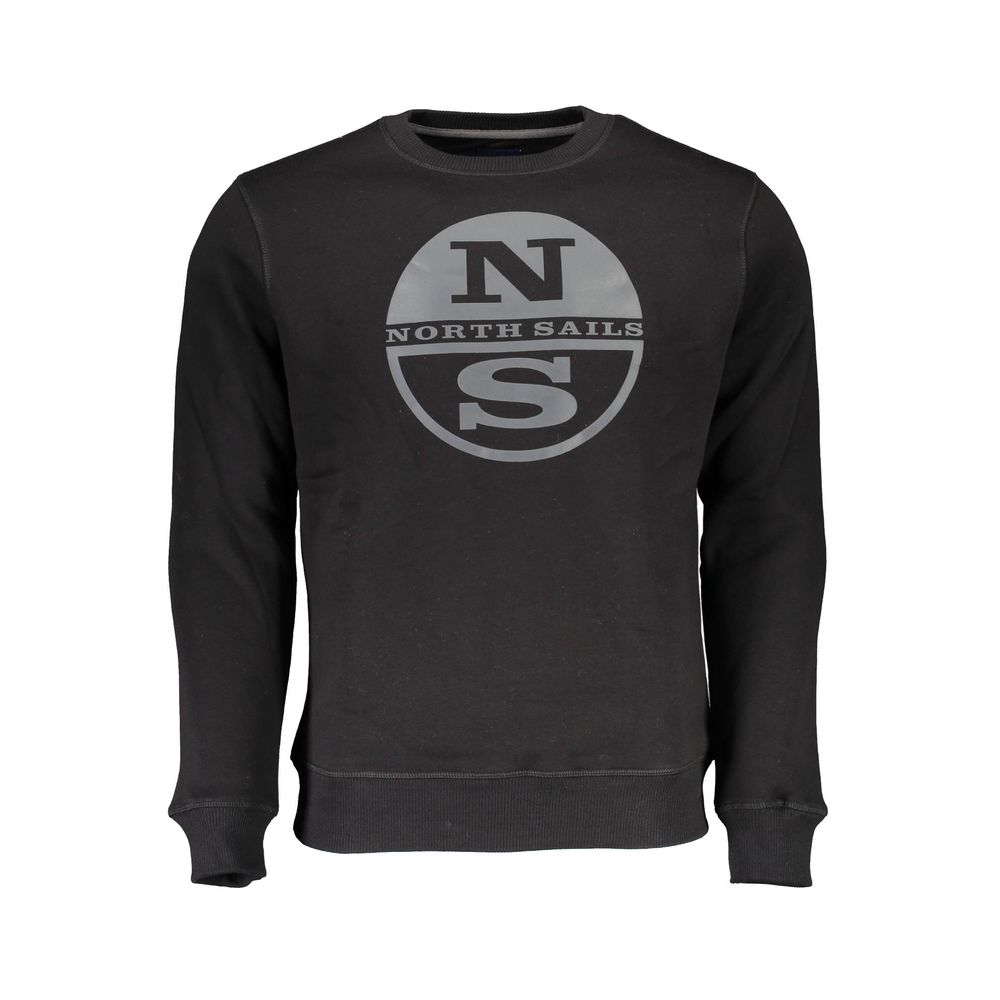 North Sails Schwarzer Baumwollpullover für Männer