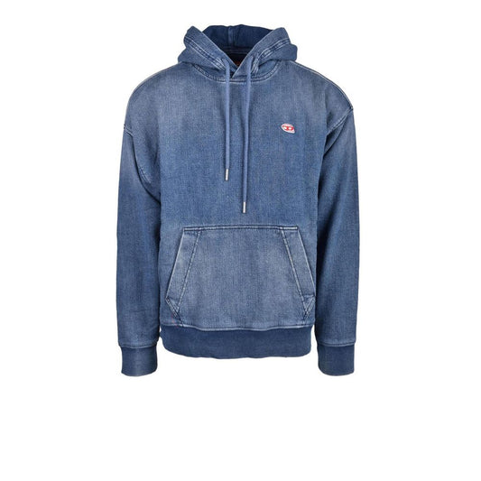 Diesel Blauer Baumwoll-Hoodie