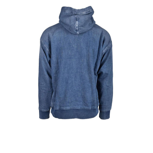 Diesel Blauer Baumwoll-Hoodie
