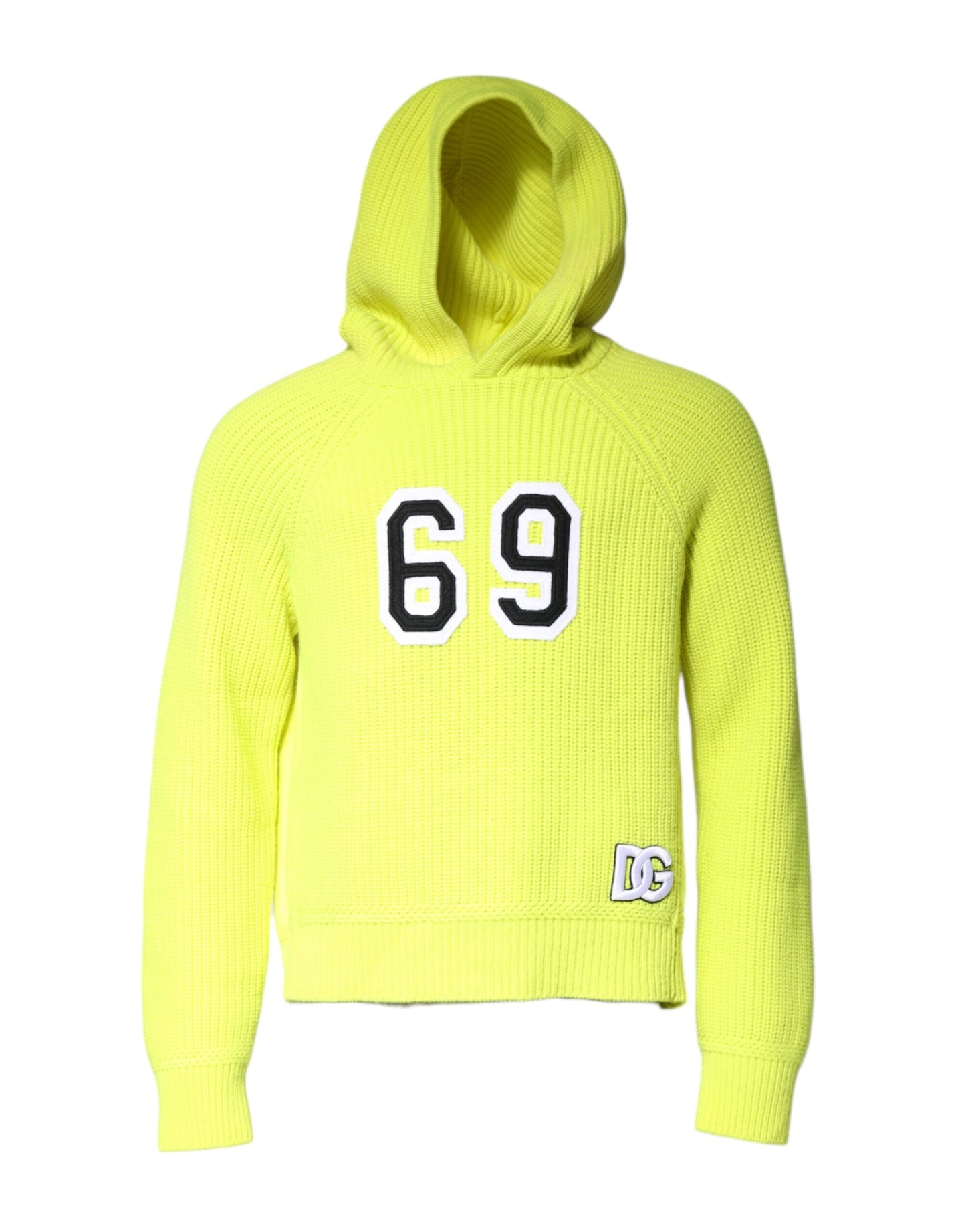 Dolce & Gabbana Grün 69 Knit Hooded Herren Pullover Pullover