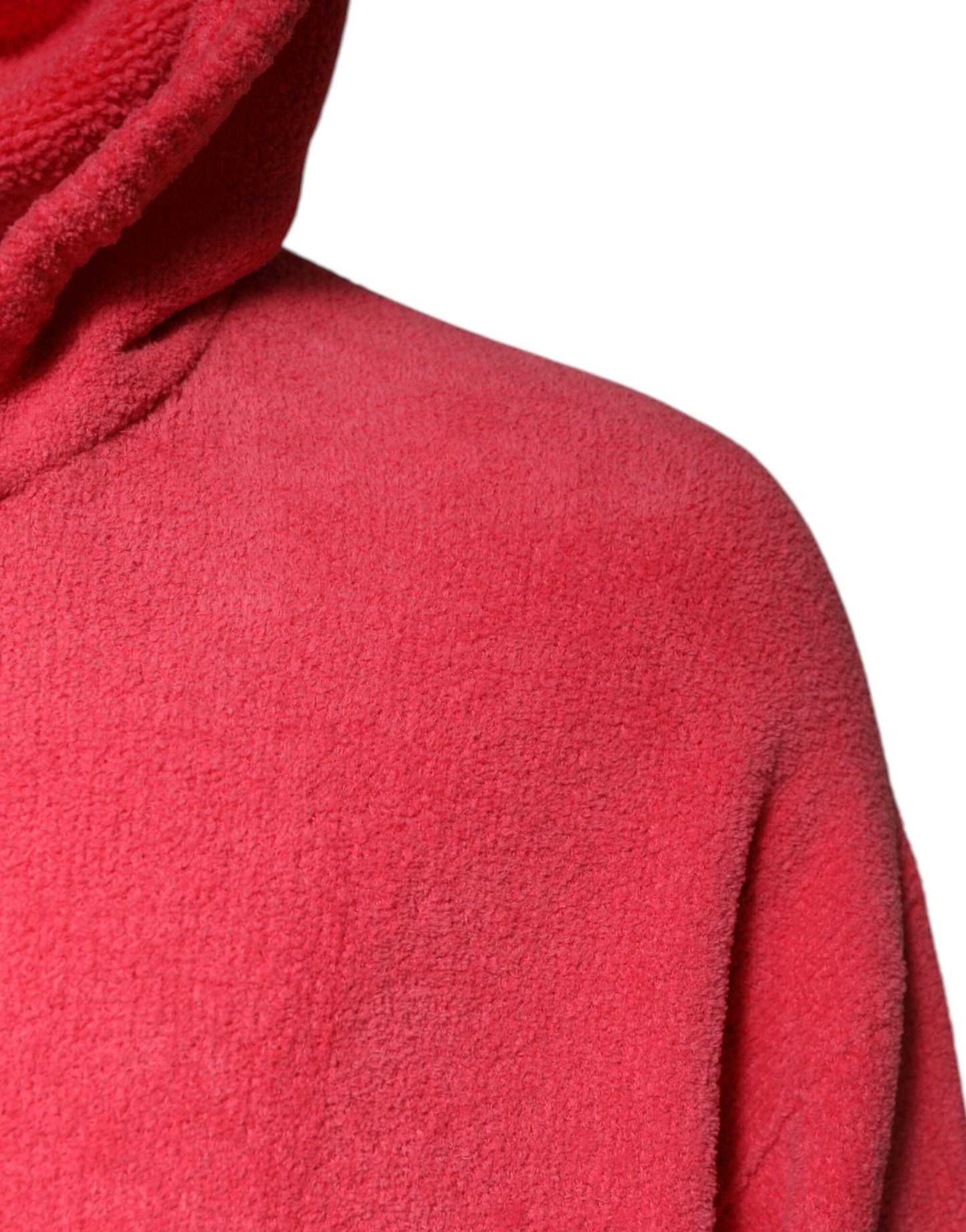 Dolce & Gabbana Roter Baumwollstrick-Pullover mit Kapuze für Männer