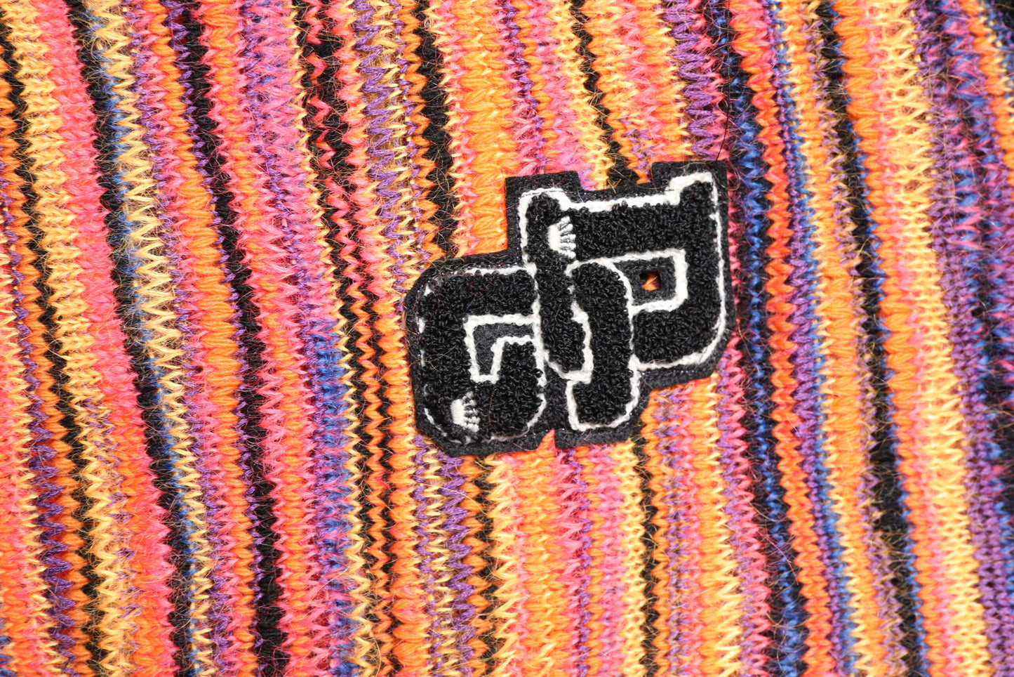 Dolce & Gabbana Mehrfarbiger DGLogo-Strickpullover aus Wolle