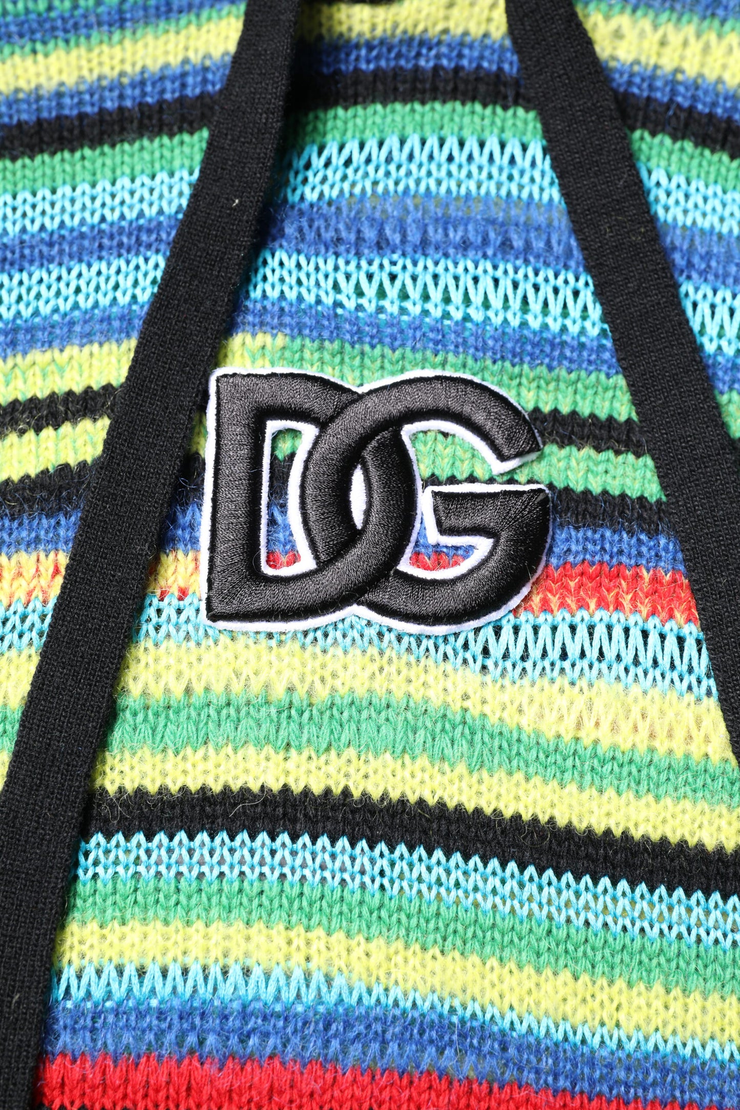 Dolce & Gabbana Multicolor Pullover mit Kapuze aus Baumwolle