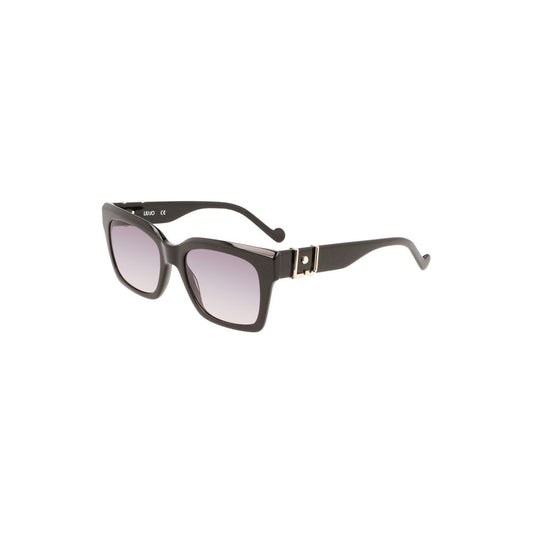 Liu Jo Schwarze Acetat-Sonnenbrille für Frauen