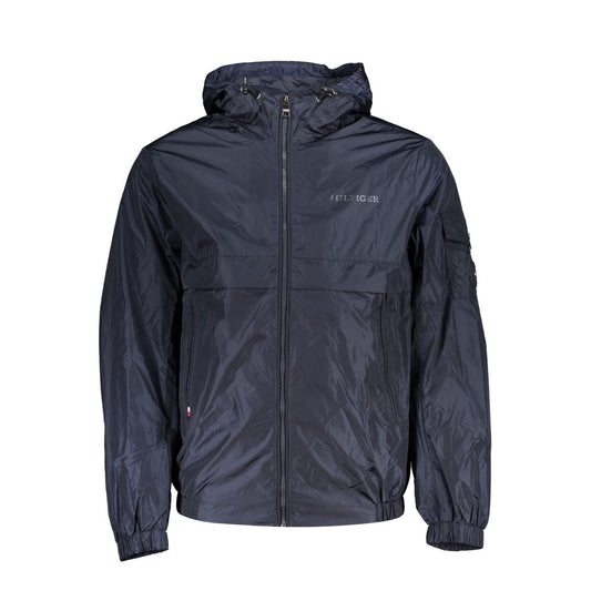 Tommy Hilfiger Blaue Nylon Herrenjacke