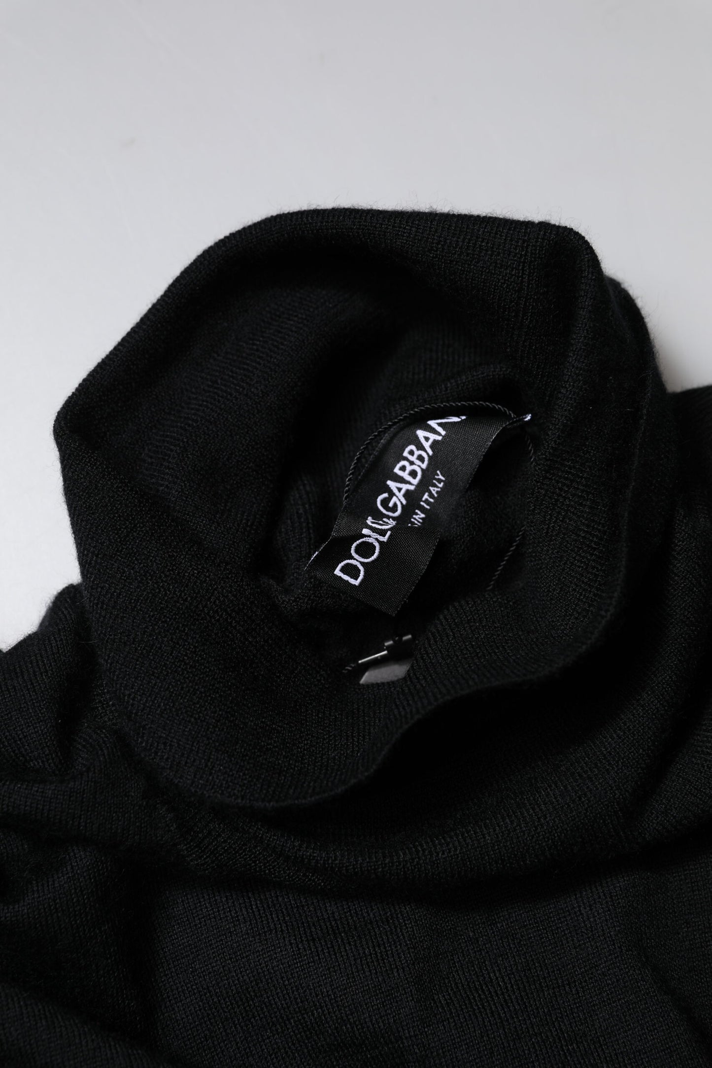 Dolce & Gabbana Schwarzer Kaschmir-Strickpullover für Männer