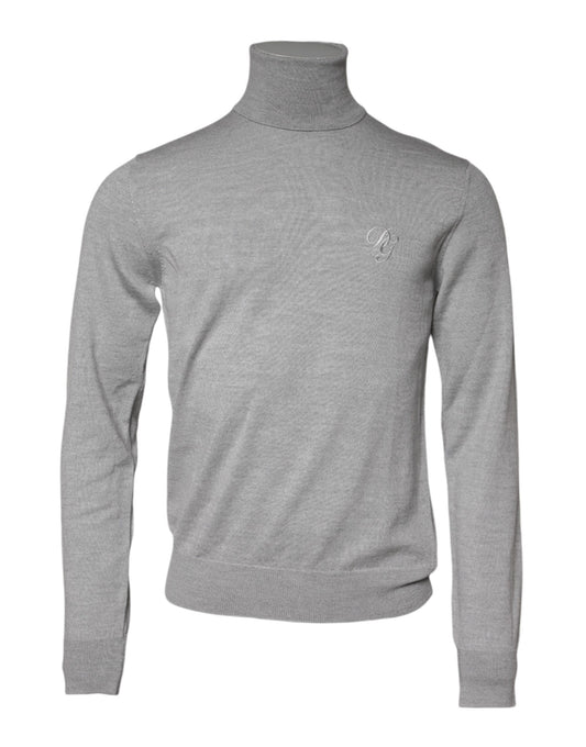 Dolce & Gabbana Grauer Pullover aus Wolle für Männer