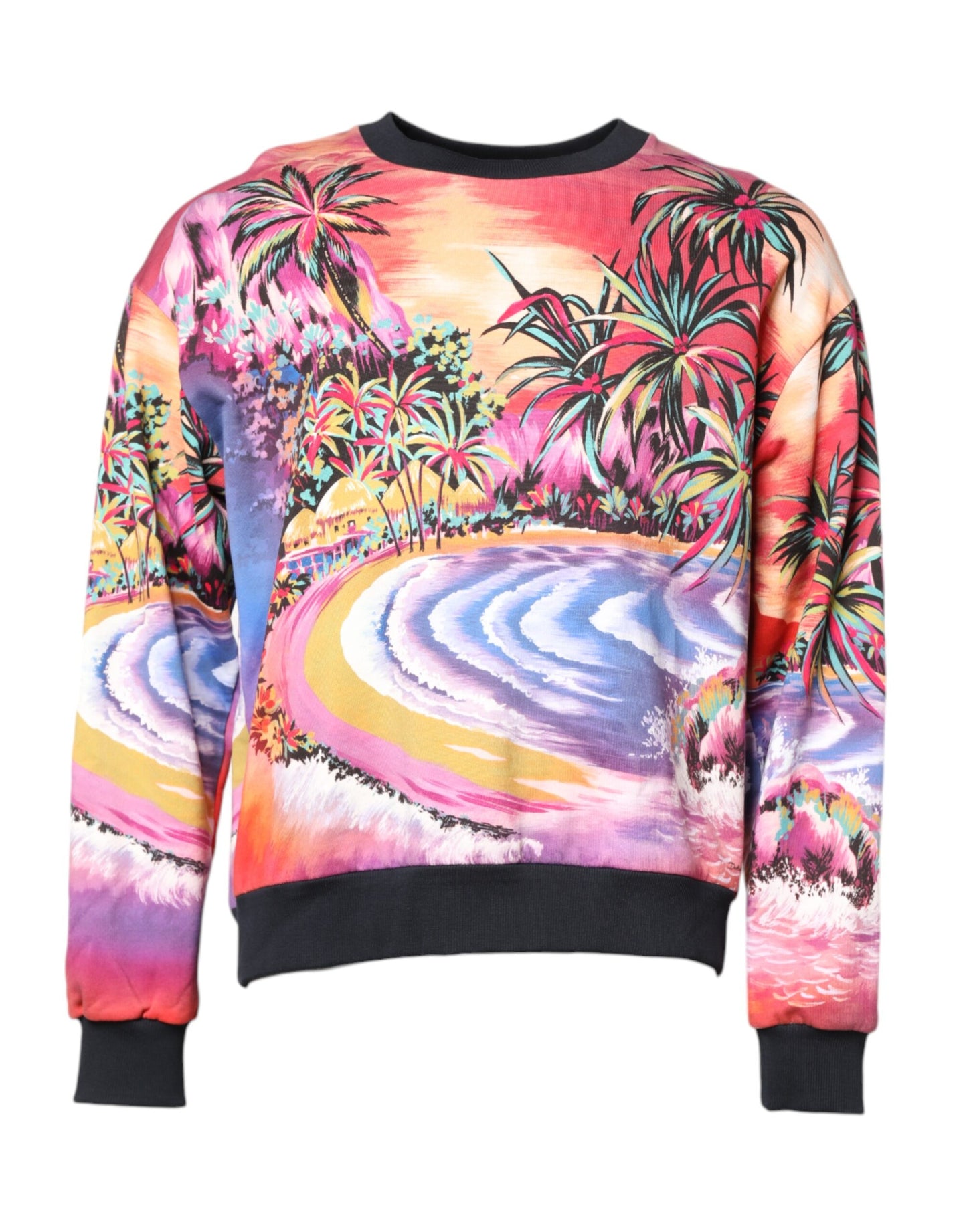 Dolce & Gabbana Pullover mit Rundhalsausschnitt und Multicolor-Druck