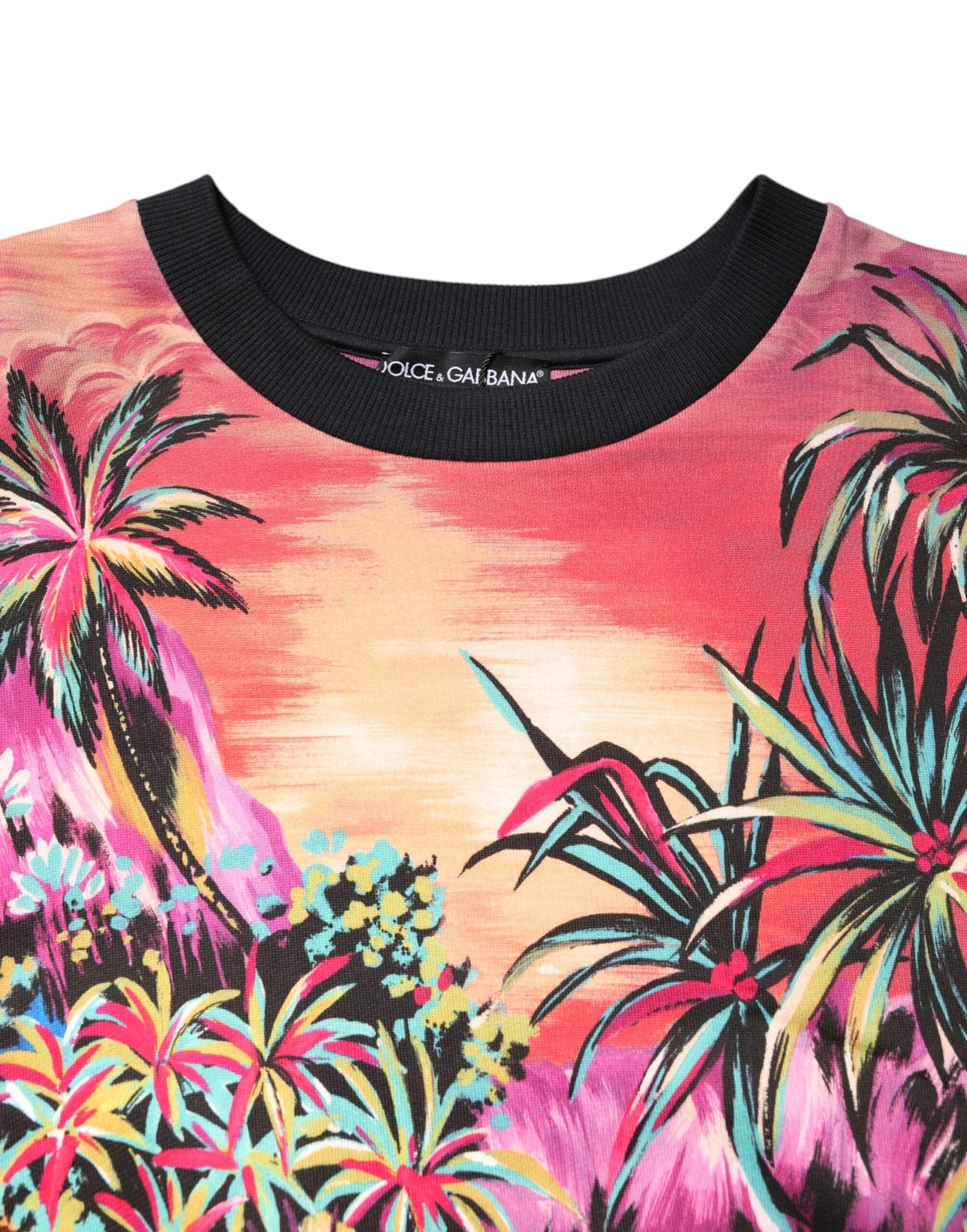 Dolce & Gabbana Pullover mit Rundhalsausschnitt und Multicolor-Druck