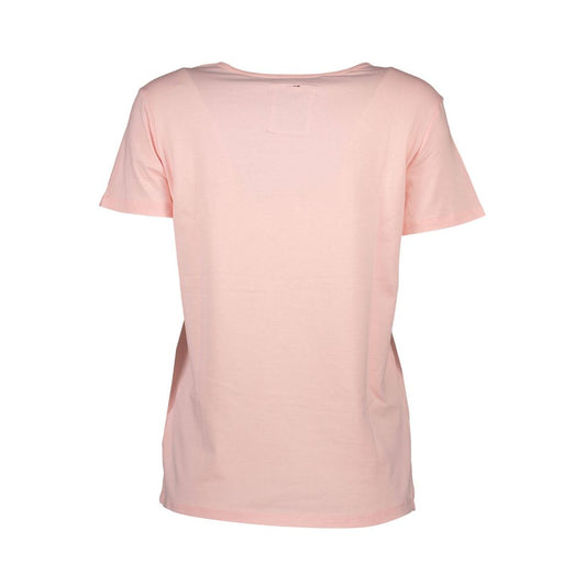 Silvian Heach Rosa Baumwoll-T-Shirt für Damen