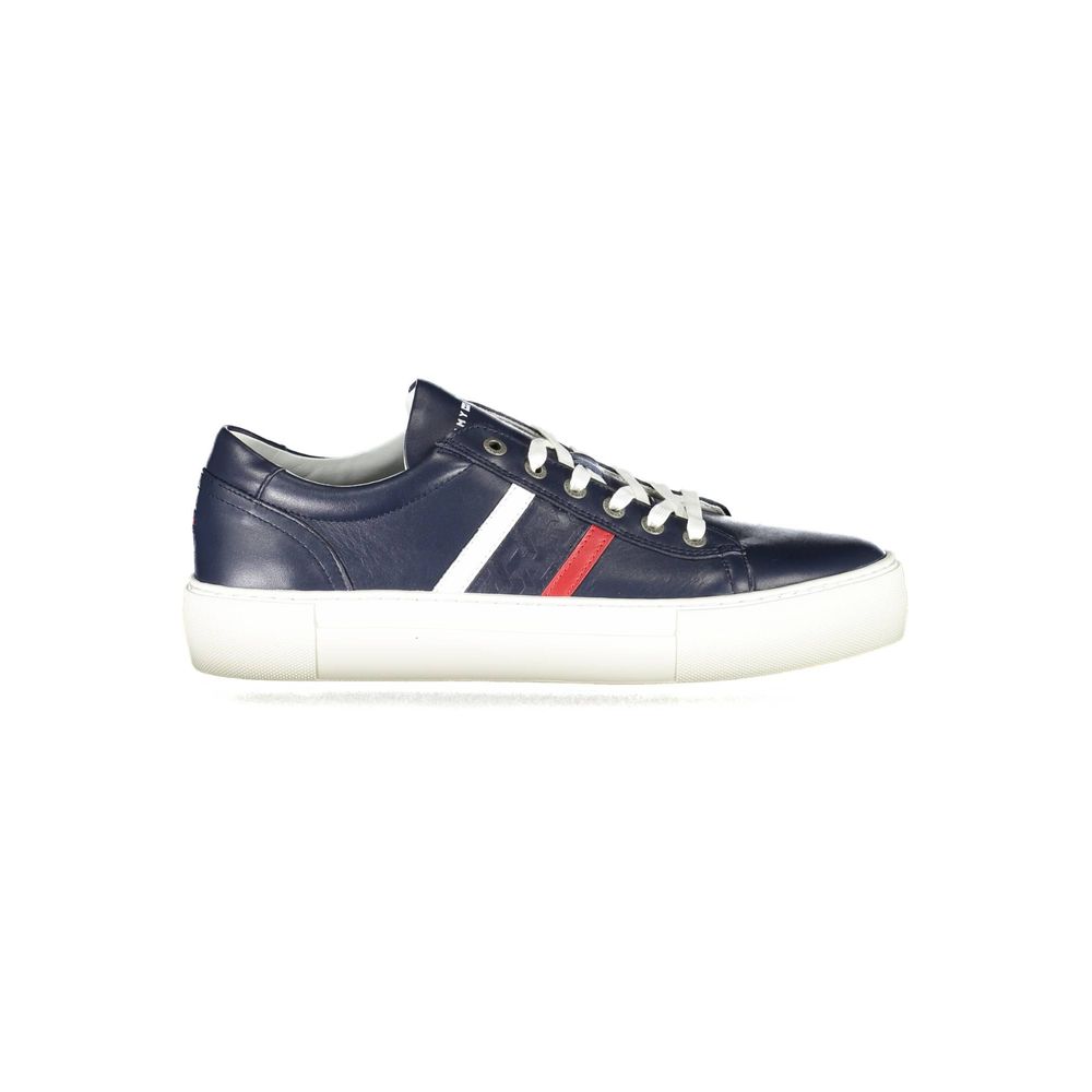 Tommy Hilfiger Blaue Leder Herren Sneaker