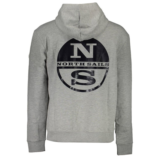 North Sails Graues Baumwoll-Sweatshirt für Männer