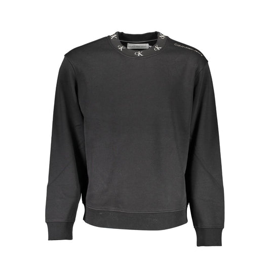 Calvin Klein Schwarzer Baumwollpullover für Männer