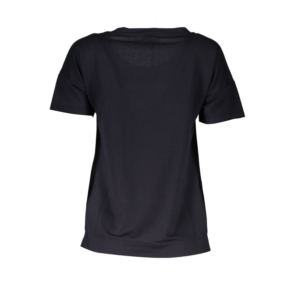 Just Cavalli Schwarzes Polyester-T-Shirt
