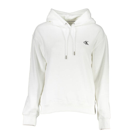 Calvin Klein Weißer Baumwollpullover für Frauen