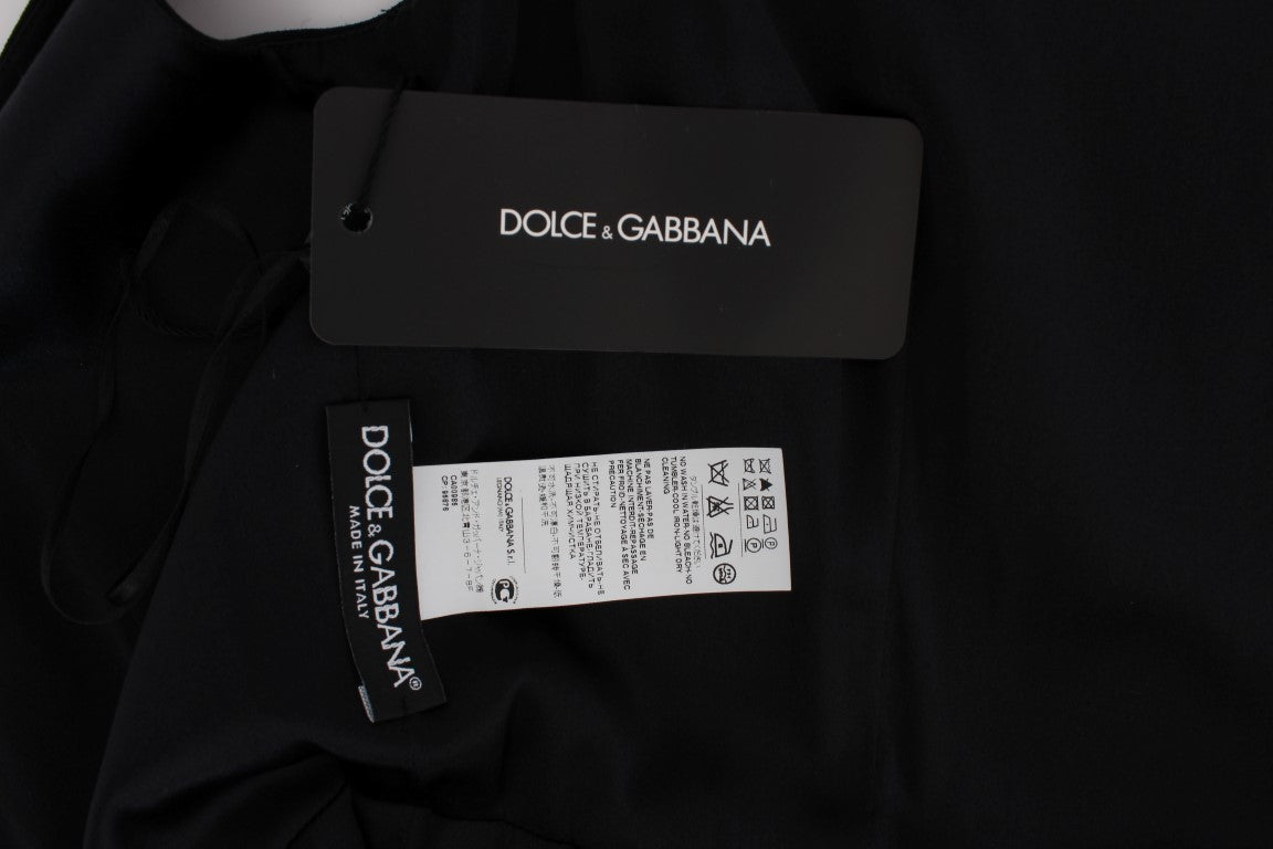 Dolce & Gabbana Rosa geblümtes langes Maxikleid mit Etui