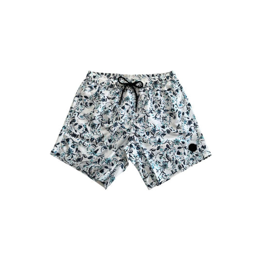 Trussardi Beachwear Weiße Badeshorts aus Polyester