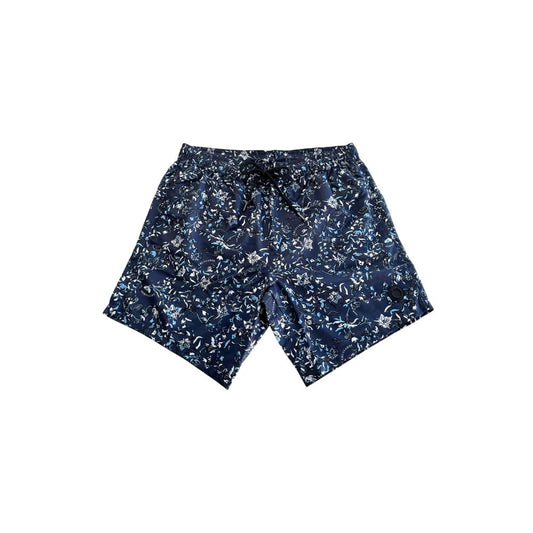 Trussardi Beachwear Blaue Badeshorts aus Polyester