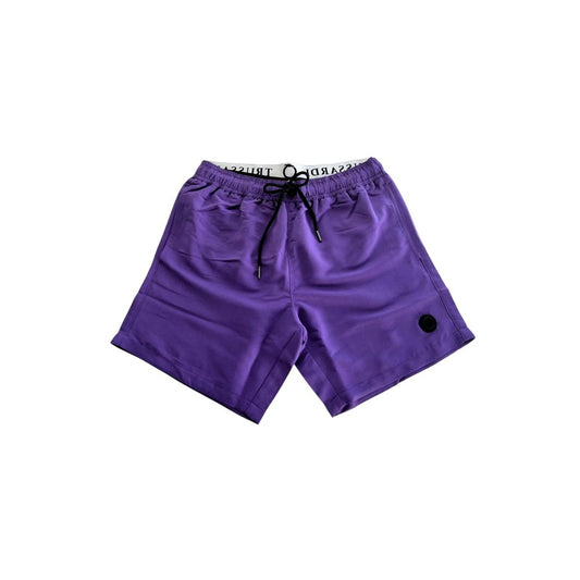 Trussardi Beachwear Lila Badeshorts aus Polyester