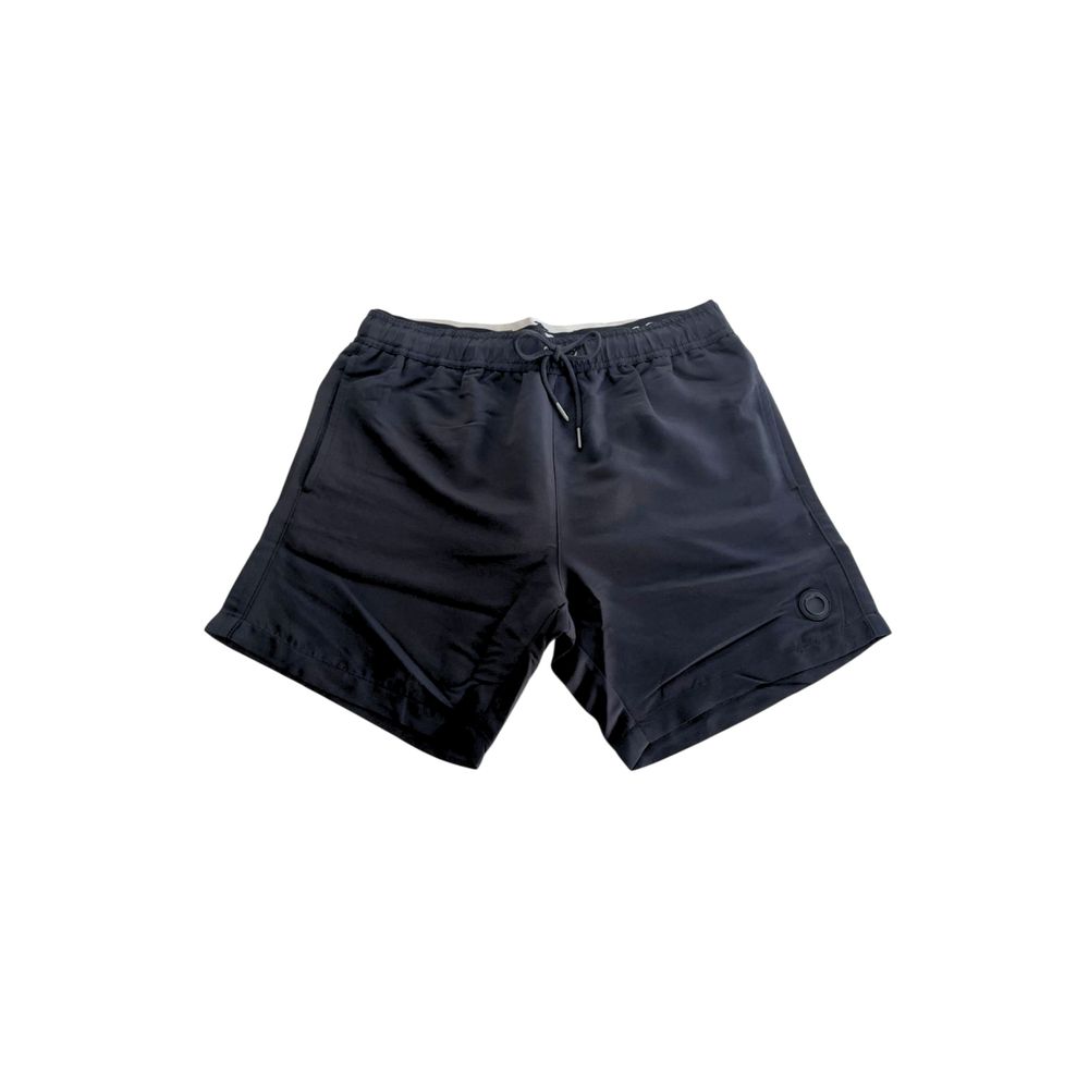 Trussardi Beachwear Schwarze Badeshorts aus Polyester
