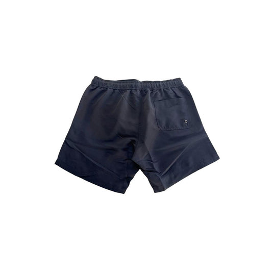 Trussardi Beachwear Schwarze Badeshorts aus Polyester