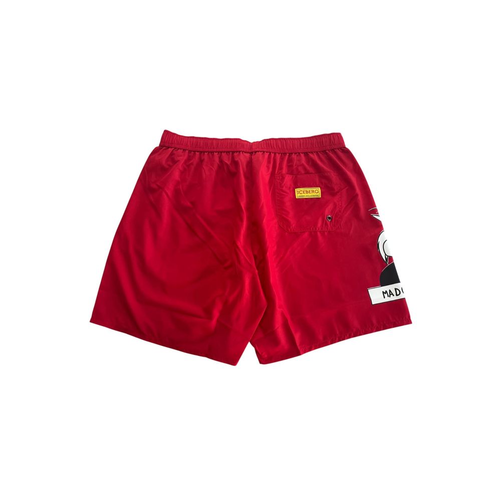 Iceberg Rote Badeshorts aus Polyester