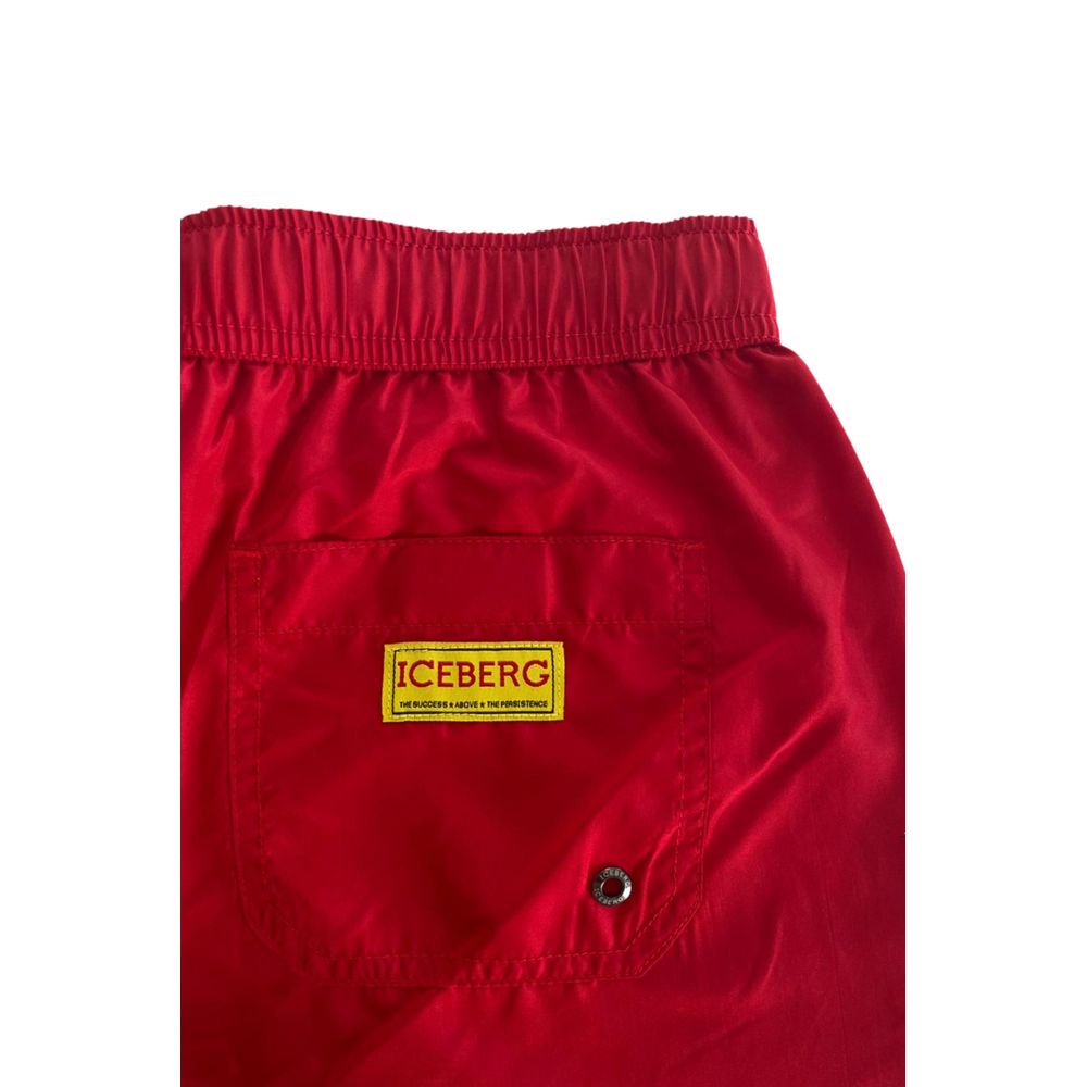 Iceberg Rote Badeshorts aus Polyester