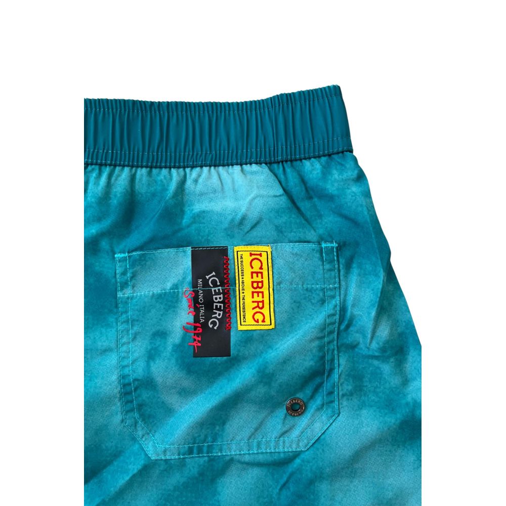 Iceberg Blaue Badeshorts aus Polyester