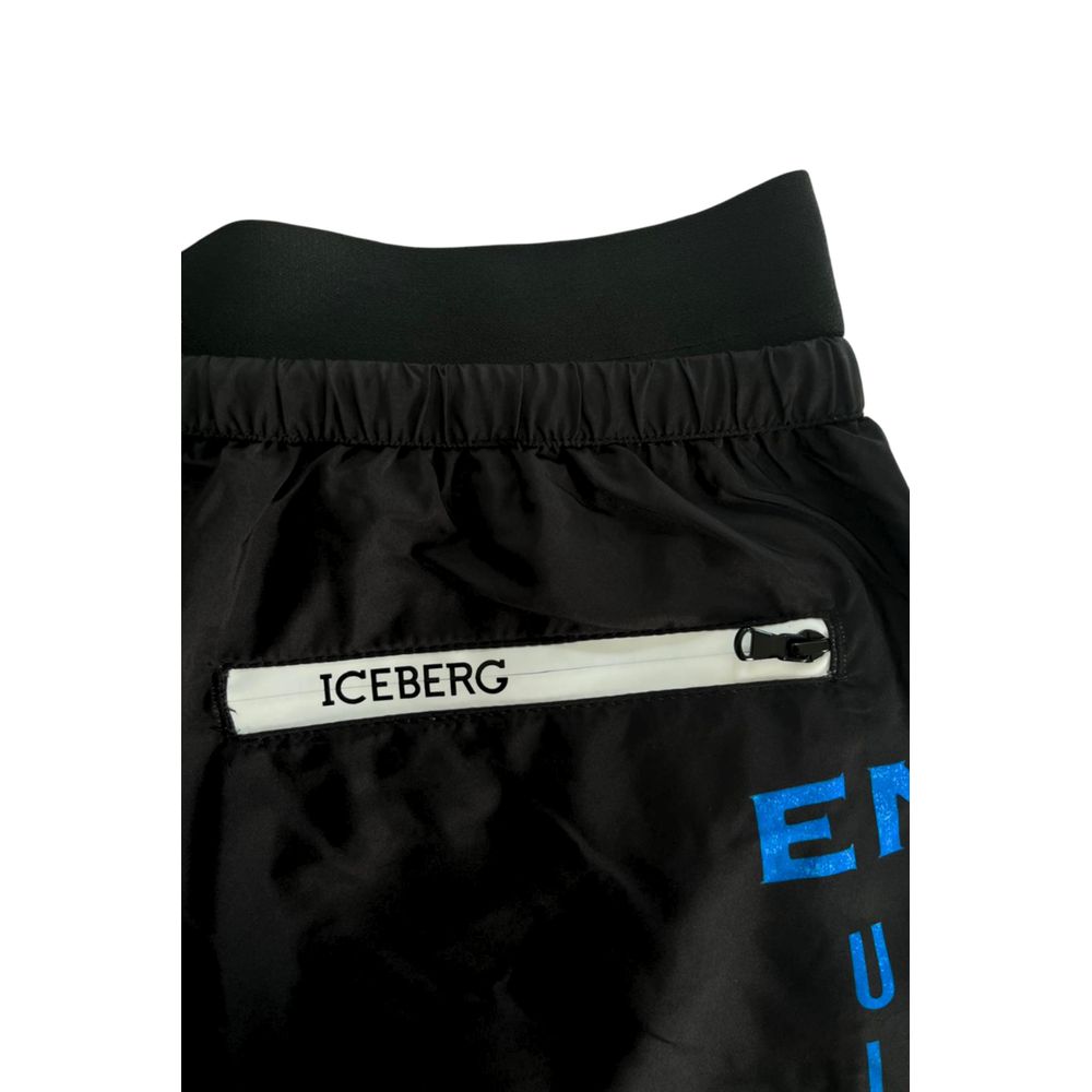 Iceberg Badehose aus schwarzem Polyester