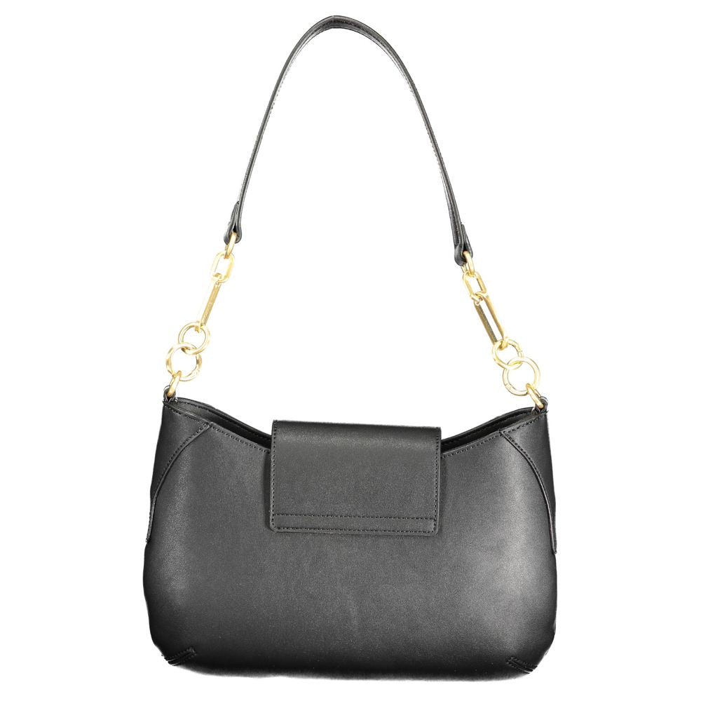 Mario Valentino Schwarze Polyethylen-Handtasche