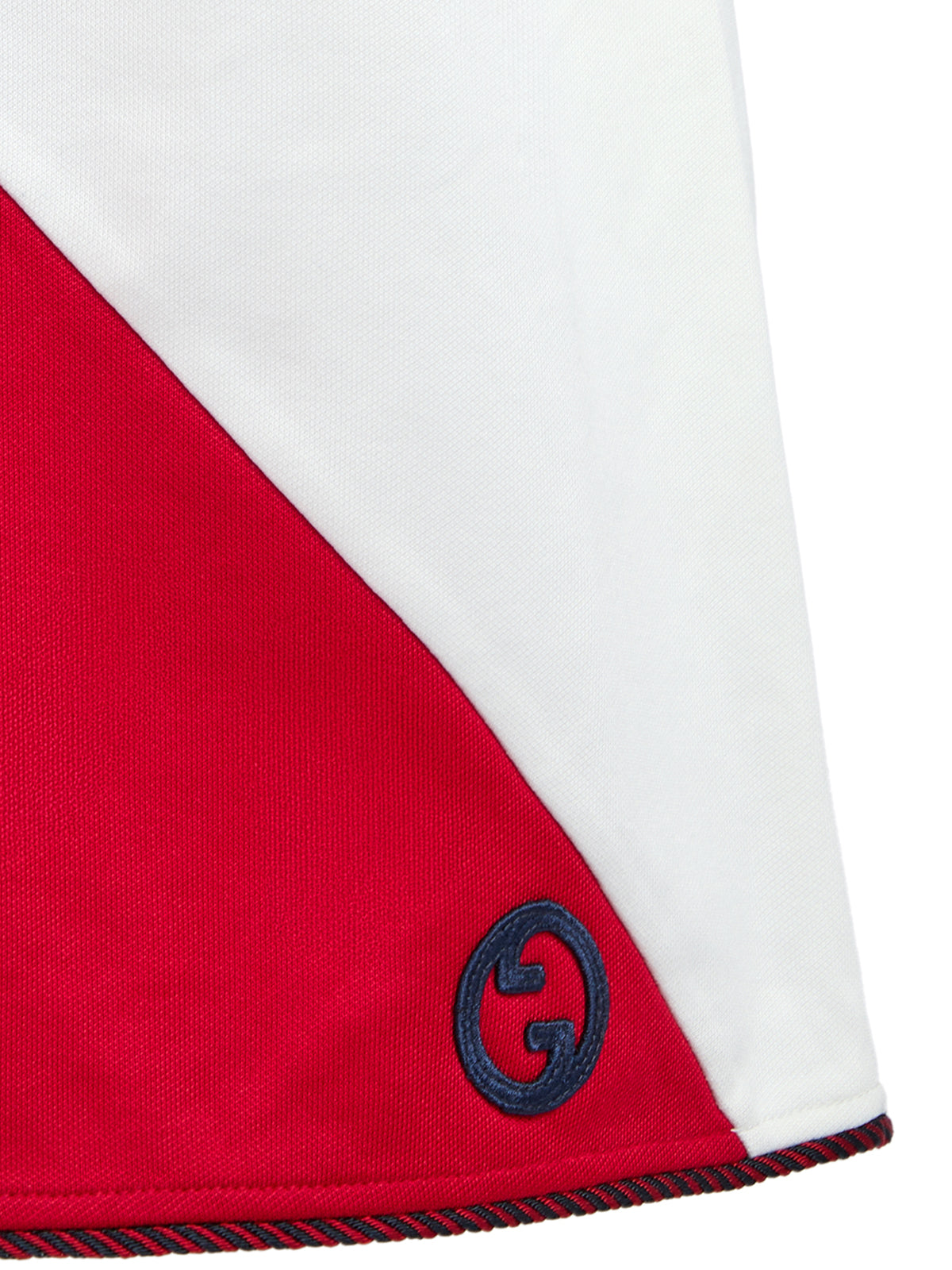 Gucci Weißes kurzes Kleid aus Polyester und Baumwolle