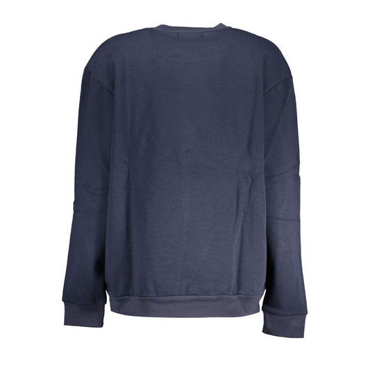 Cavalli Class Blauer Baumwollpullover für Frauen