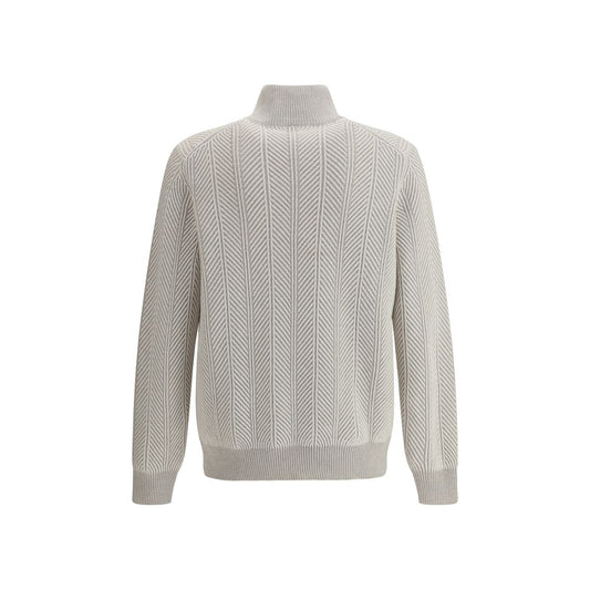 Brunello Cucinelli Kaschmirpullover aus weißem Kaschmir